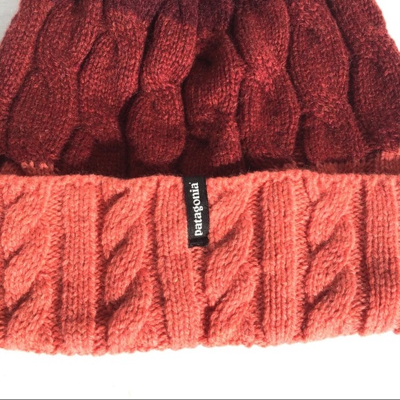 Patagonia Tri-Coloured Wool Winter Pom Pom Hat - Picture 4 of 4